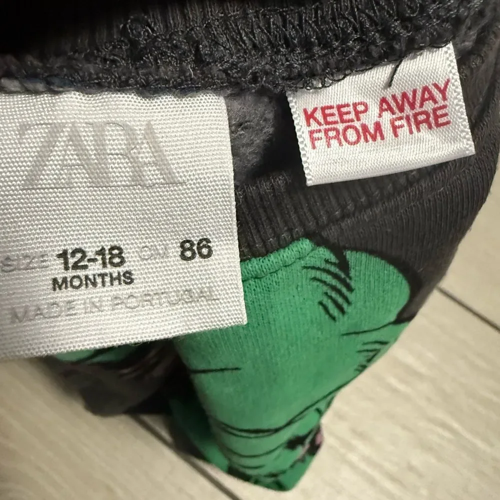 New no tags baby zara Marvel Avengers Pullover Sweatshirt 12/18 months